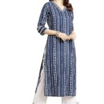 Women’s Cotton Printed Straight Kurta